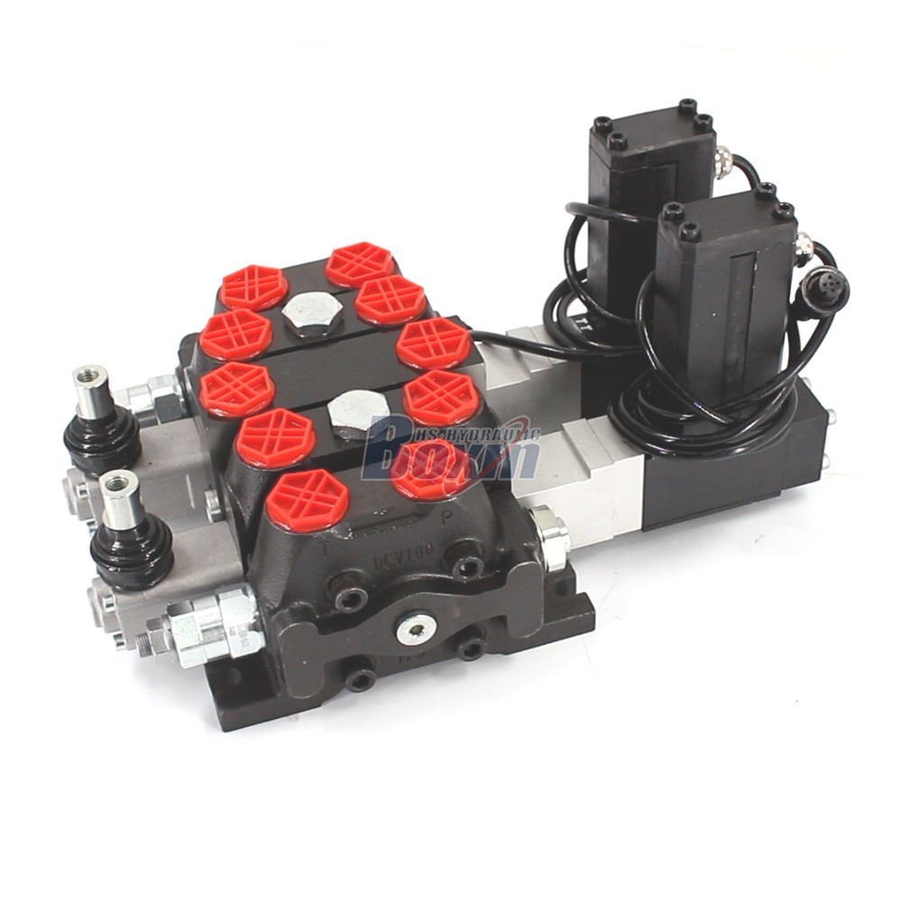 Customized DCV100 Electric Motor 2 Spool Valve OEM and ODM Service main image